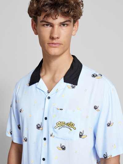 SANTA CRUZ Regular Fit Freizeithemd aus Viskose Modell 'WINKOWSKI' Hellblau 3