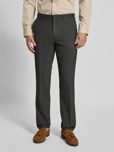 BOSS Pantalon met steekzakken, model 'Leon' Donkergroen - 4