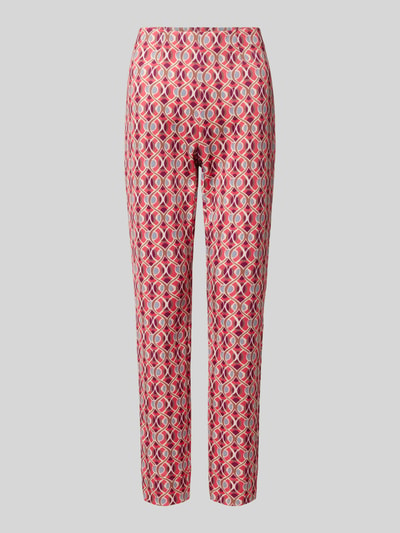 Raffaello Rossi Broek met all-over motief, model 'PENNY' Felroze - 2