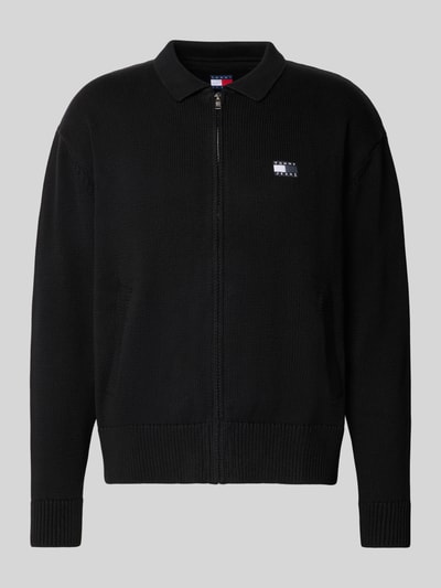 Tommy Jeans Relaxed fit gebreid jack van puur katoen Zwart - 2