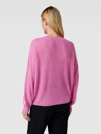 FABIENNE CHAPOT Strickpullover mit V-Ausschnitt Modell 'Airy' Pink 5