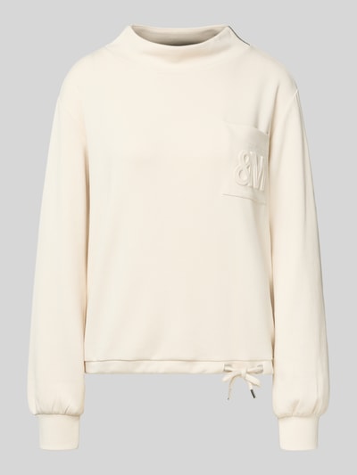 monari Sweatshirt mit Stehkragen Ecru 2