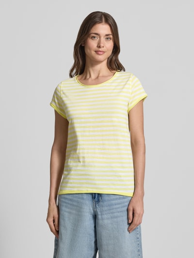 s.Oliver RED LABEL Regular Fit T-Shirt aus Baumwoll-Flammgarn CORAL Melange 4