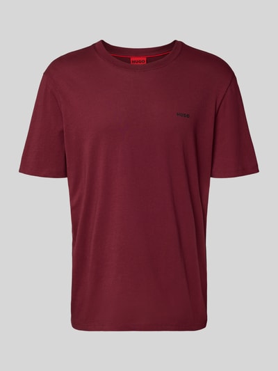 HUGO Regular Fit T-Shirt aus reiner Baumwolle Modell 'DERO' Bordeaux 2