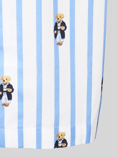 Polo Ralph Lauren Underwear góra od piżamy w kroju regular fit z wzorem nadruk polo bear Jasnoniebieski 2