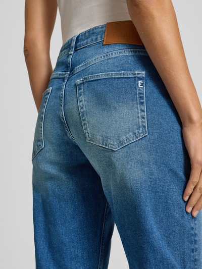 ETIQUETT ESSENTIALS Mom fit jeans met siernaden, model 'Sister' Donkerblauw - 3