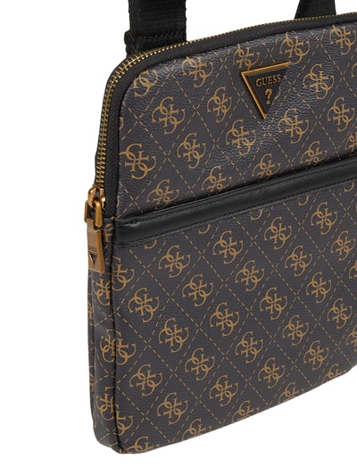 GUESS Umhängetasche mit Logo-Muster Dunkelbraun 4