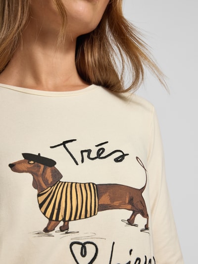 Weekend Max Mara Regular fit shirt met lange mouwen van katoenmix, model 'RENOIR' Ecru - 3