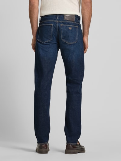 Emporio Armani Regular Fit Jeans mit Label-Detail Jeansblau 5