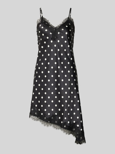 ONLY Tailliertes Satinkleid mit Spitze Modell 'BELLA' Black 2