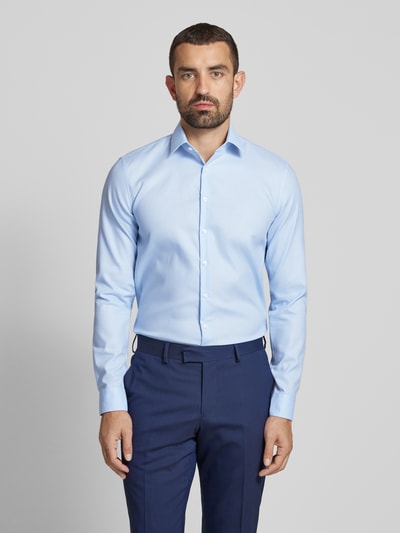 CK Calvin Klein Slim Fit Business-Hemd mit Knopfleiste Modell 'Bari' Bleu 4