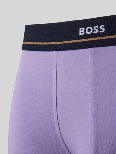 BOSS Boxershort met elastische band met label in een set van 5 stuks Lila - 2