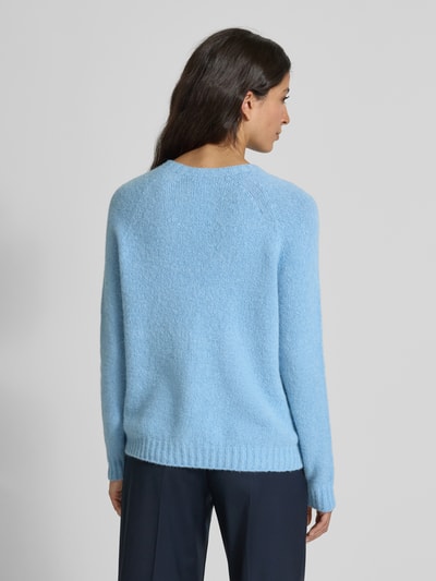 Weekend Max Mara Relaxed Fit Strickpullover aus Alpaka-Mix Modell 'GHIACCI' Hellblau 5