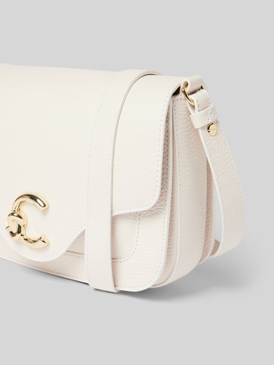 Coccinelle Crossbody Bag mit Label-Detail Modell 'C-ME' Weiss 2