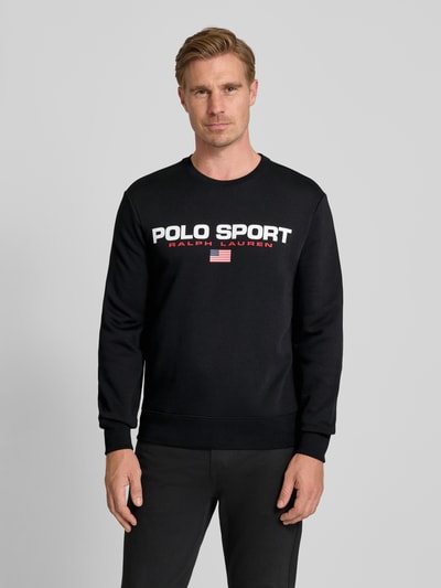 Polo Ralph Lauren Sweatshirt mit Label-Print Black 4