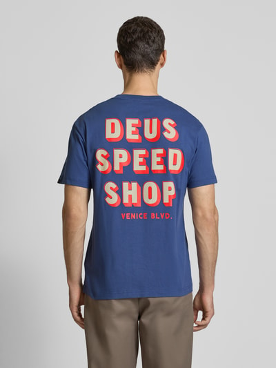 DEUS EX MACHINA T-Shirt mit Label-Print Modell 'Gaucho' Dunkelblau 5