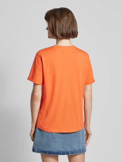 MSCH Copenhagen T-Shirt mit Rundhalsausschnitt Modell 'Terina' Orange 5