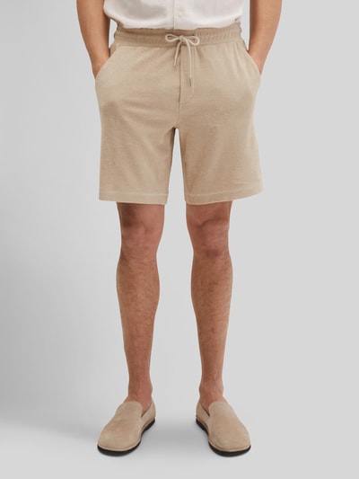 Marc O'Polo Regular Fit Sweatshorts aus reinem Baumwoll-Frottee Beige 4