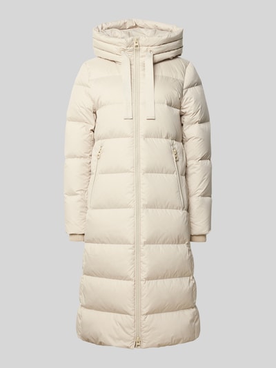 Marc O'Polo Płaszcz puchowy o kroju regular fit z kapturem Kamienny 2
