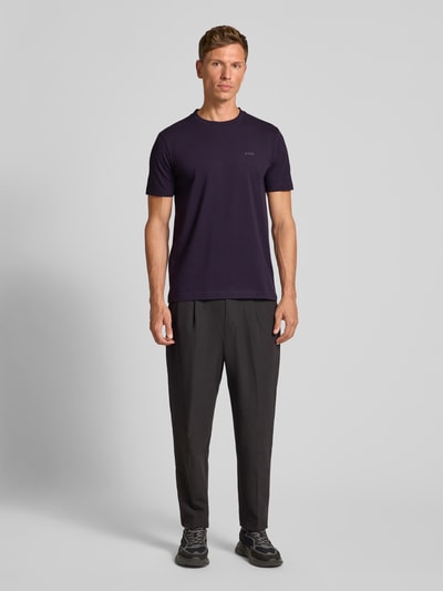BOSS Green Regular Fit T-Shirt aus Baumwoll-Mix Modell 'TEE' Purple 1