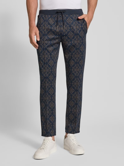 MCNEAL Sweatpants mit elastischem Bund und Tunnelzug Dunkelblau 4