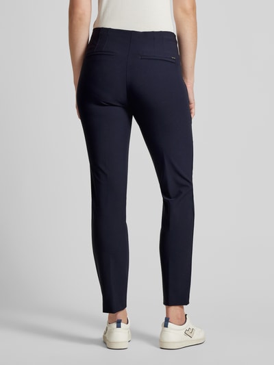 TONI Regular fit stoffen broek met ritszakken, model 'Alessa' Marineblauw - 5