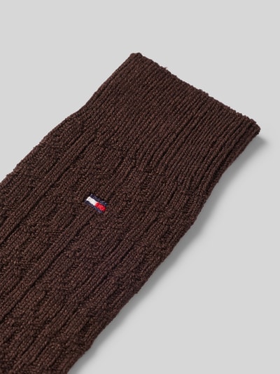 Tommy Hilfiger Socken aus Baumwoll-Mix Dunkelbraun 2
