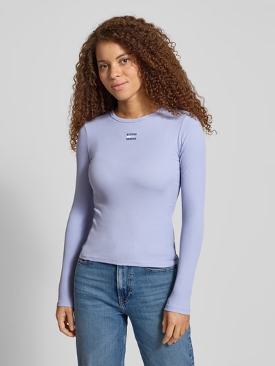 Tommy Jeans Slim fit shirt met lange mouwen van katoenmix Lavendel - 4