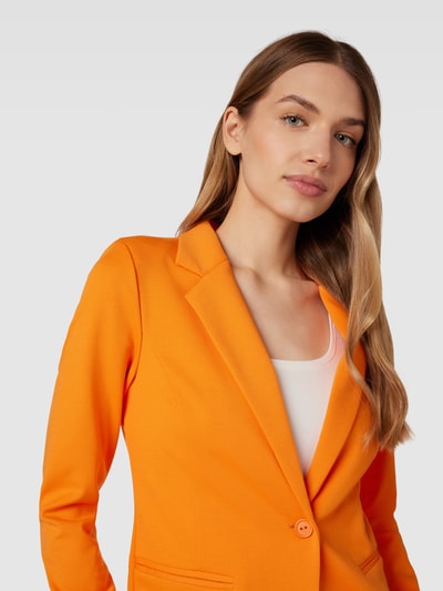 ICHI Blazer met normaal model en reverskraag Oranje - 3