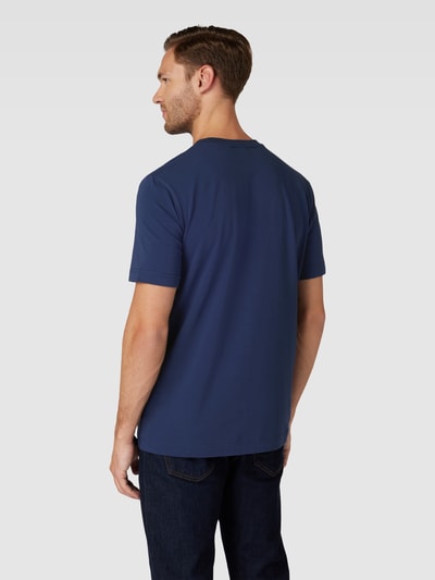 AlphaTauri T-Shirt mit Label-Print Modell 'JERO' Blau 5