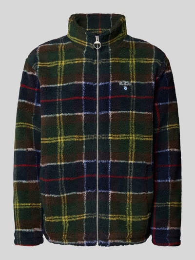 Barbour Regular Fit Fleecejacke mit Stehkragen Modell 'TARTAN' Dunkelgruen 2