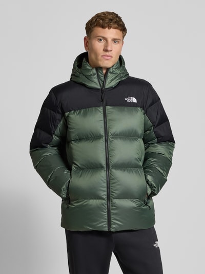 The North Face Daunenjacke mit Label-Stitching Oliv 4
