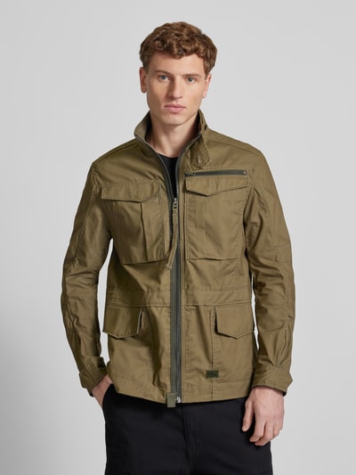 G-Star Raw Jacke mit Label-Detail Modell 'Rovic' Oliv 4