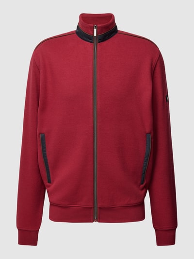 bugatti Sweatjacke mit Reißverschluss Bordeaux 2