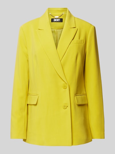 DKNY Longblazer mit Pattentaschen Neon Gruen 2