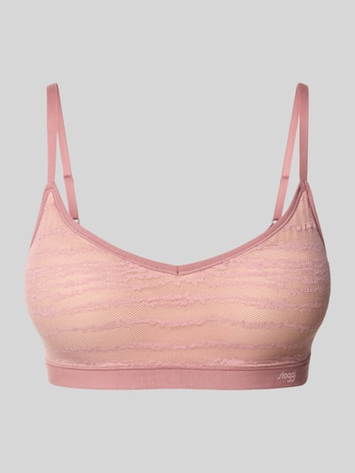 Sloggi Biustonosz typu bralette z obszyciem z koronki Fiołkoworóżowy 1