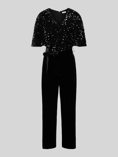 s.Oliver BLACK LABEL Regular Fit Jumpsuit mit Paillettenbesatz Black 2