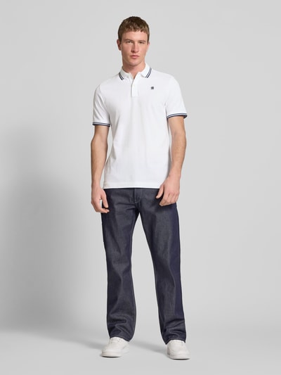 G-Star Raw Poloshirt met labelstitching Wit - 1