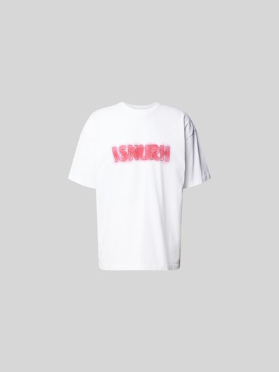 ISNURH T-Shirt aus reiner Baumwolle Weiss 2