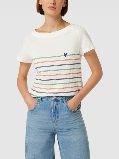 Tom Tailor T-Shirt mit Streifenmuster Offwhite 4