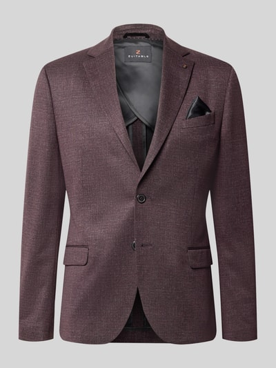 Produktfoto, Slim Fit Sakko mit Lyocell-Anteil Modell 'Nick' van Zuitable in Materiaalmix met lyocell, reverskraag, borst- en klepzakken, knoopsluiting, geïntegreerd pochet, ruglengte maat 50: 73 cm, schouderbreedte 41 cm, mouwlengte 68 cm