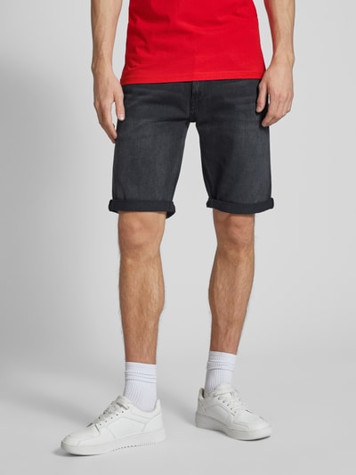 Tommy Jeans Slim Fit Jeansshorts im 5-Pocket-Design Modell 'RONNIE' Black 4