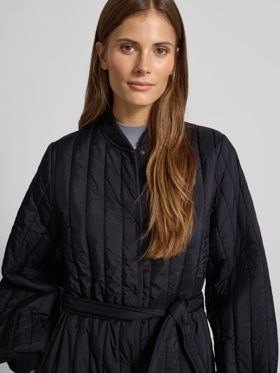 RAINS Mantel mit Steppnähten Modell 'Banja' Black 3