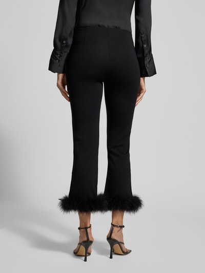 Mango Caprihose mit Kunstfell Modell 'XPLUMI' Black 5