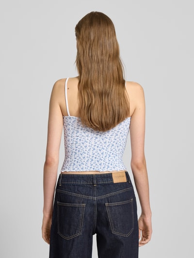 Review Korte top met sierstrik Wit - 5