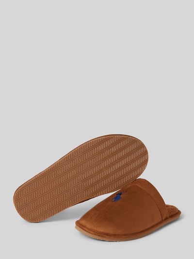 Polo Ralph Lauren Slides mit Logo-Stitching Modell 'KLARENCE' Camel 4