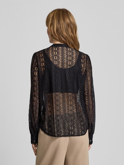 Only Regular Fit Bluse aus transparenter Spitze Modell 'REBA' Black 5