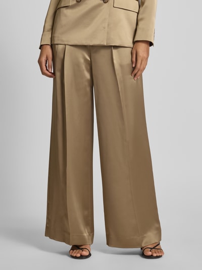 Lauren Ralph Lauren Cocktailhose mit gelegten Falten Modell 'Kirahn' Mittelbraun 4