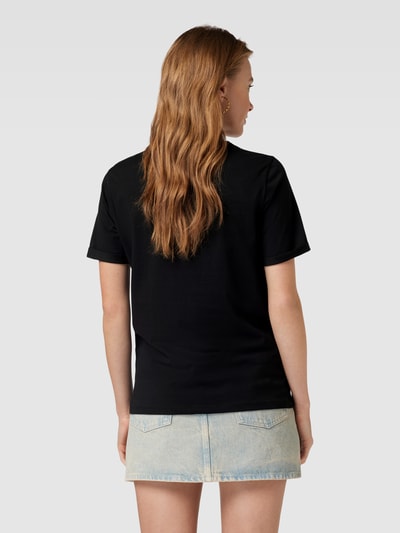 Pieces T-Shirt mit fixierten Ärmelumschlägen Black 5