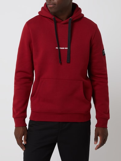 Redefined Rebel Hoodie met logoprint, model 'Alfred' Rood - 4